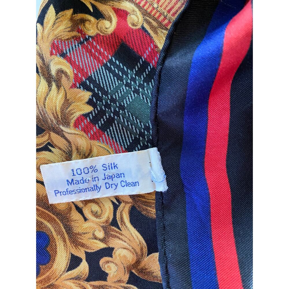 80s vintage silk scarf - Picture 6 of 7